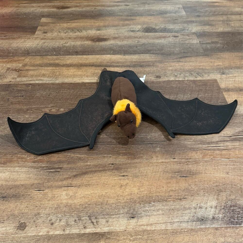 Sunny & Co Toys Bat Plush Glove Hand Puppet Brown Black 25" Halloween READ